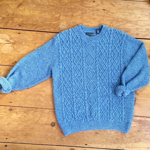 Oscar de la Renta Sweaters - Cable Knit Oscar De La Renta Fisherman Sweater